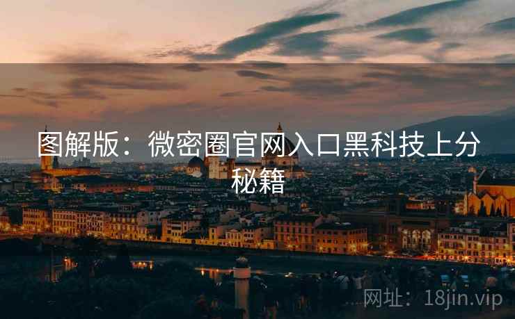 图解版：微密圈官网入口黑科技上分秘籍