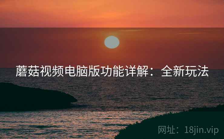 蘑菇视频电脑版功能详解：全新玩法